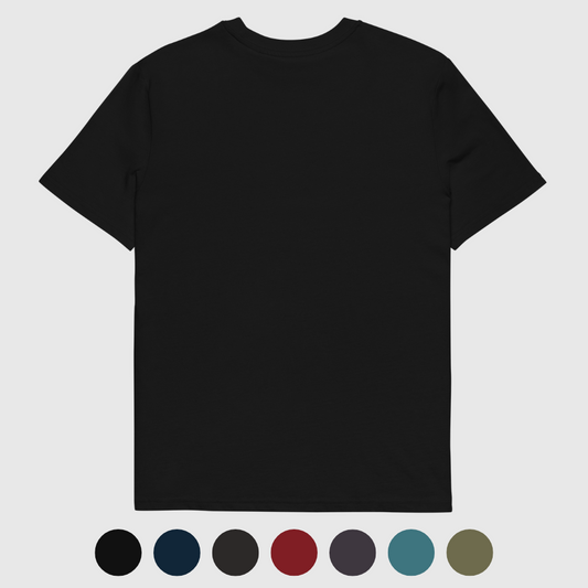 T-shirt unisexe en coton bio - LOVE en Langue des Signes (blanc et rouge)