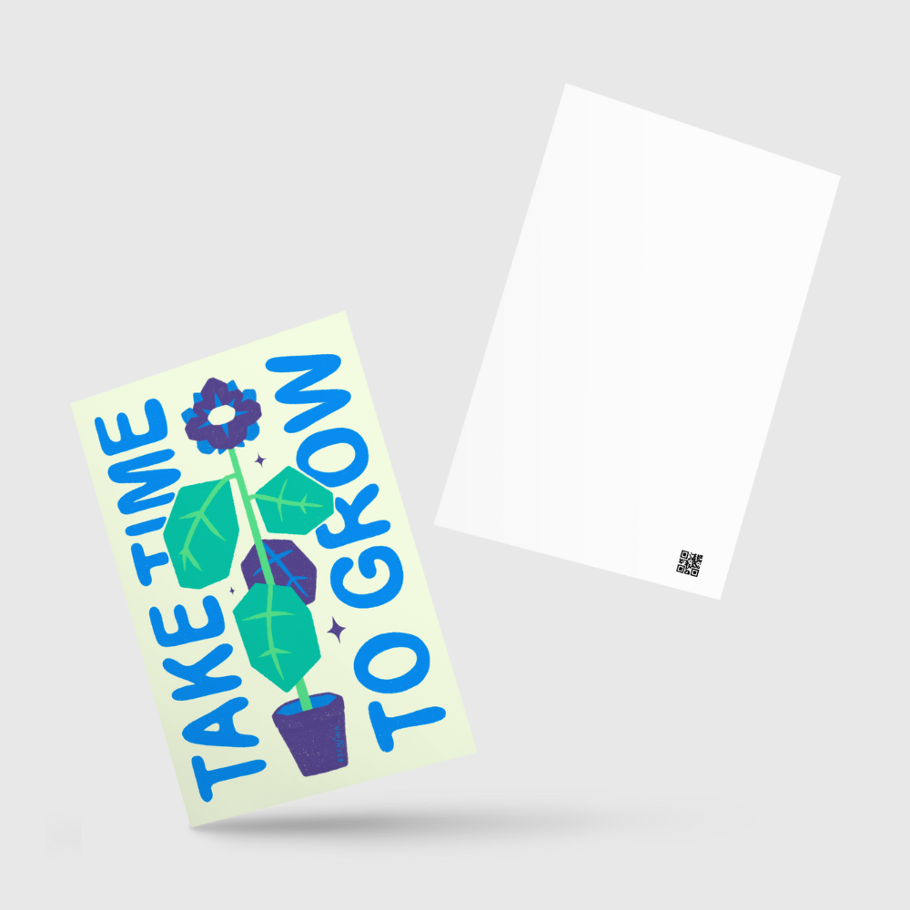 Carte postale standard - Take time to grow