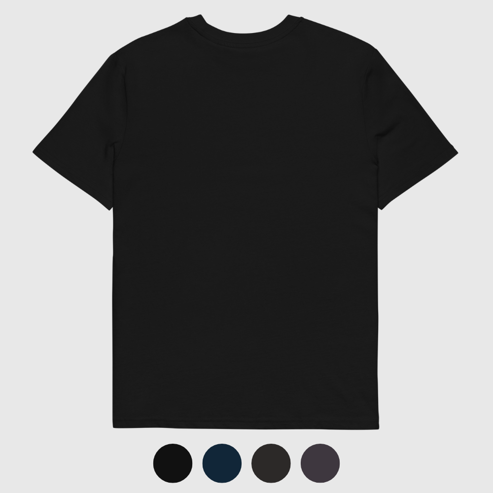 T-shirt unisexe en coton bio - LOVE en langue des signes (turquoise et rouge)