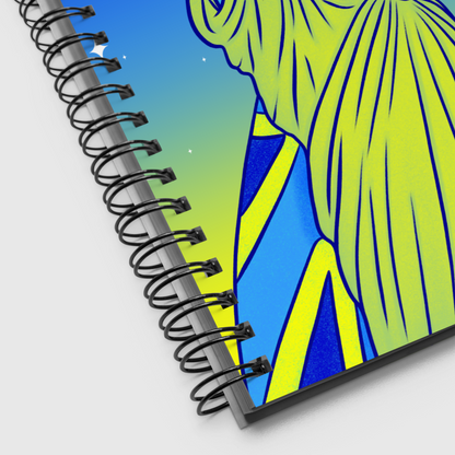 Carnet à spirale - Statue de la Liberté : Je t'aime en Langue des Signes